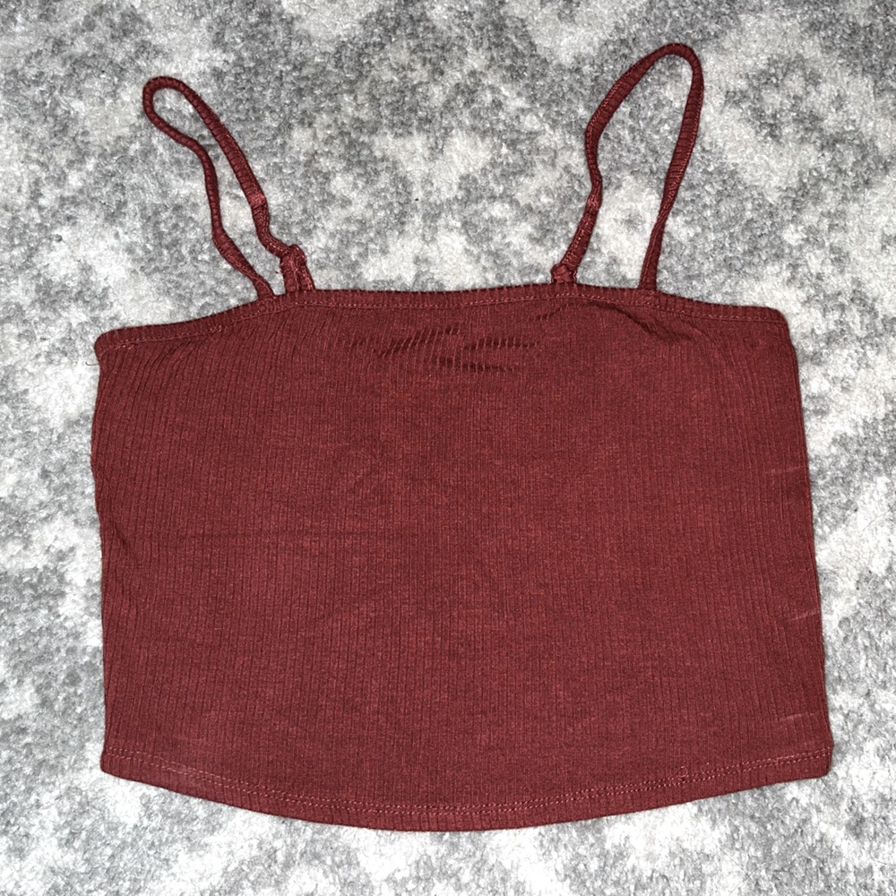 Crop Tank Top - Burnt Orange